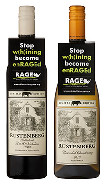 Rustenberg Unwooded Chardonnay 2010 / 2011 and  Rustenberg Stellenbosch RM Nicholson 2009